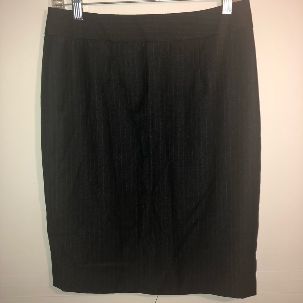Calvin Klein Pinstripe Pencil Skirt
